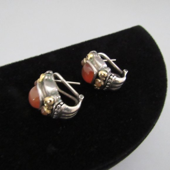 Vintage Samuel B Gold, Silver Earrings – Hardly Worn - Picture 9 of 11